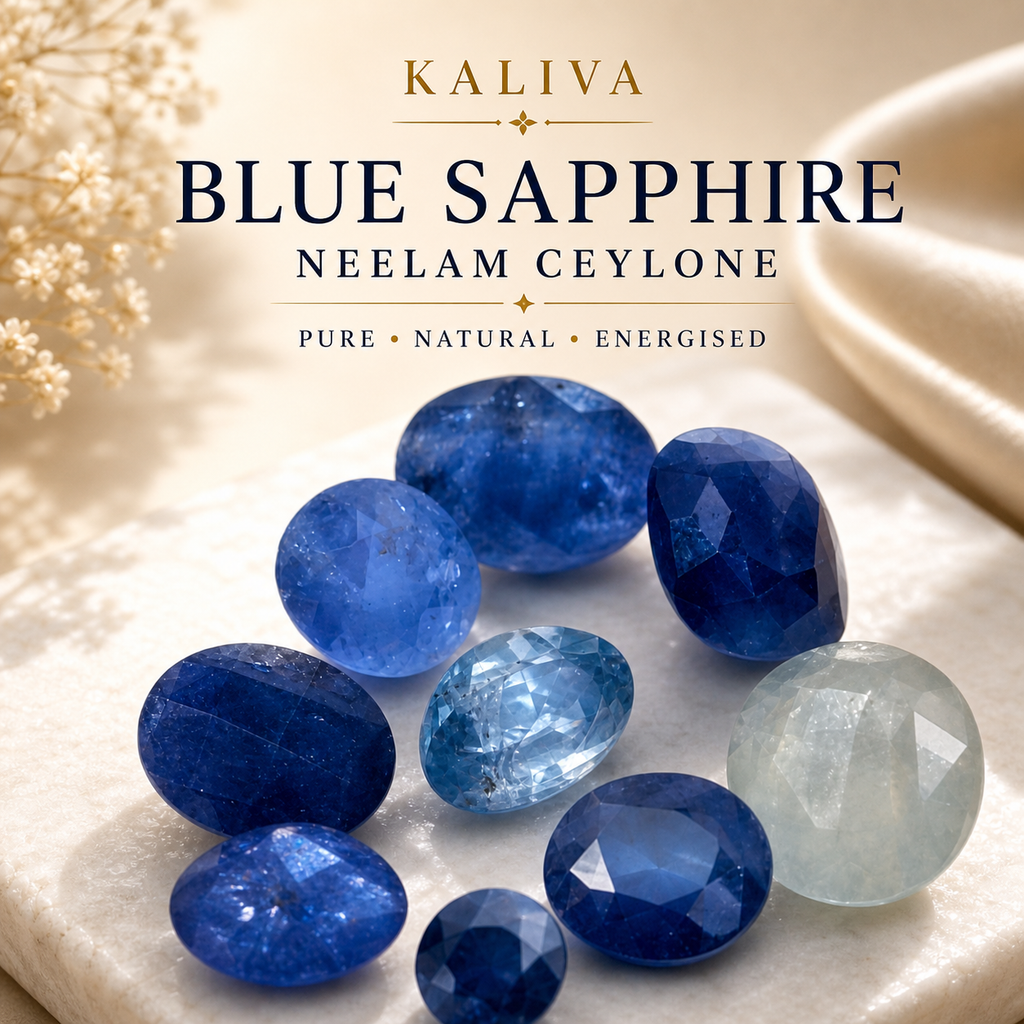 (6 caret) Ceylon Blue Sapphire (Neelam) Gemstone – Saturn (Shani) Stone for Protection, Success & Career Growth (Natural & Certified)