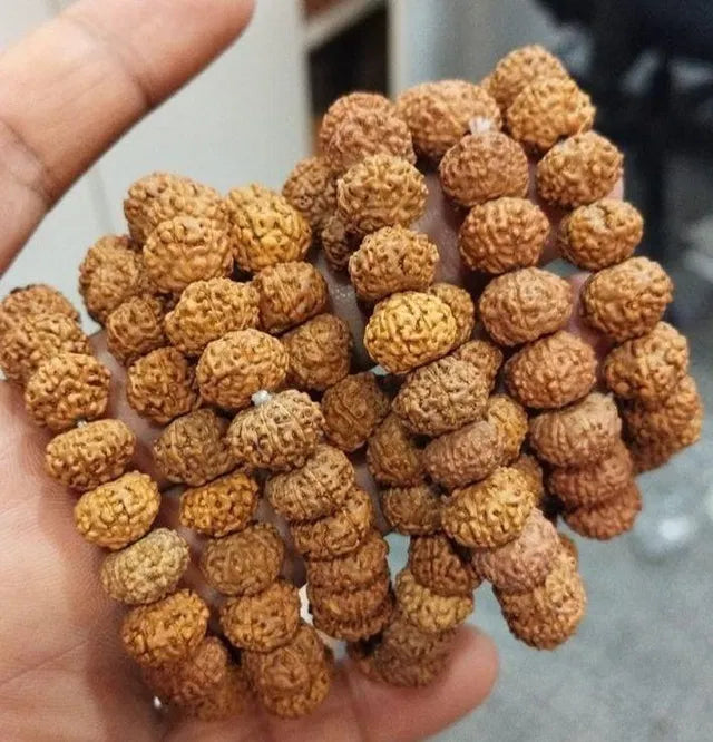 Kaliva 7 Mukhi Rudraksha Bracelet – Wealth, Protection & Shani Energy Bracelet for Men & Women