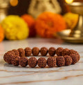 Kaliva 7 Mukhi Rudraksha Bracelet – Wealth, Protection & Shani Energy Bracelet for Men & Women